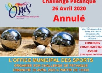 ANNULATION PETANQUE OMS